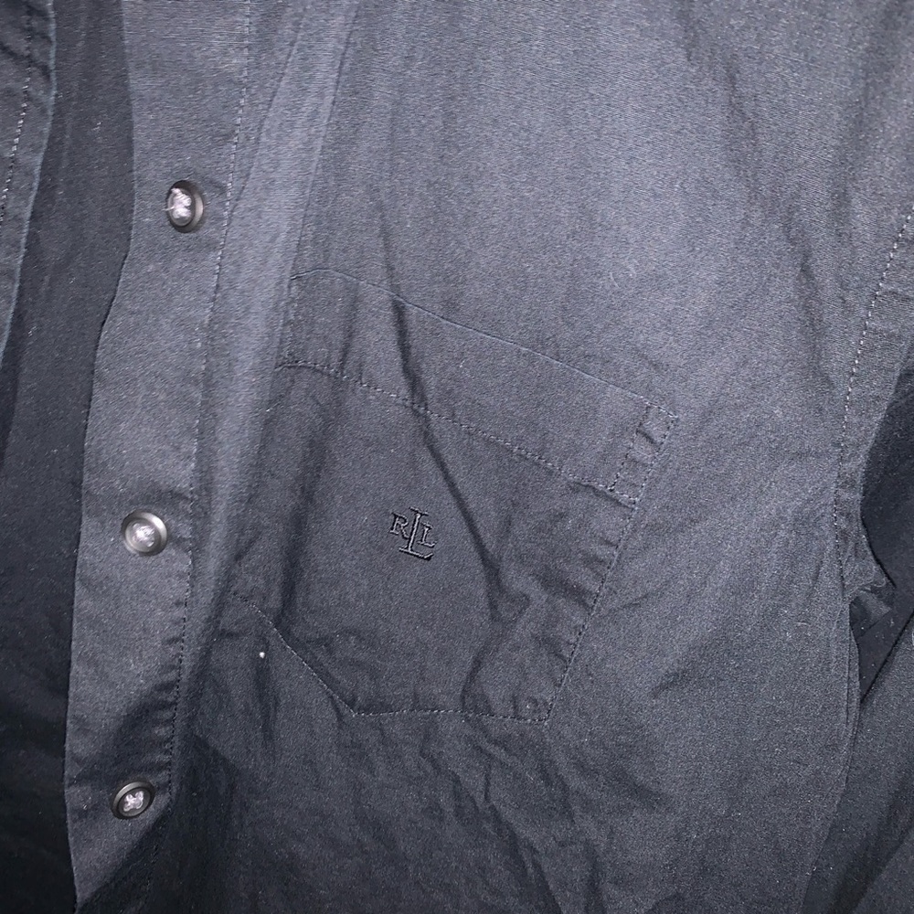 Black Ralph Lauren button down - Picture 2 of 3